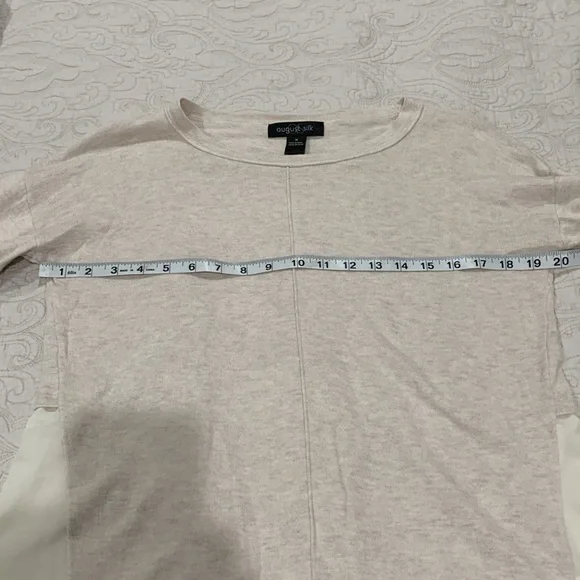 August Silk Sweater with sheer back panel - Picture 4 of 6